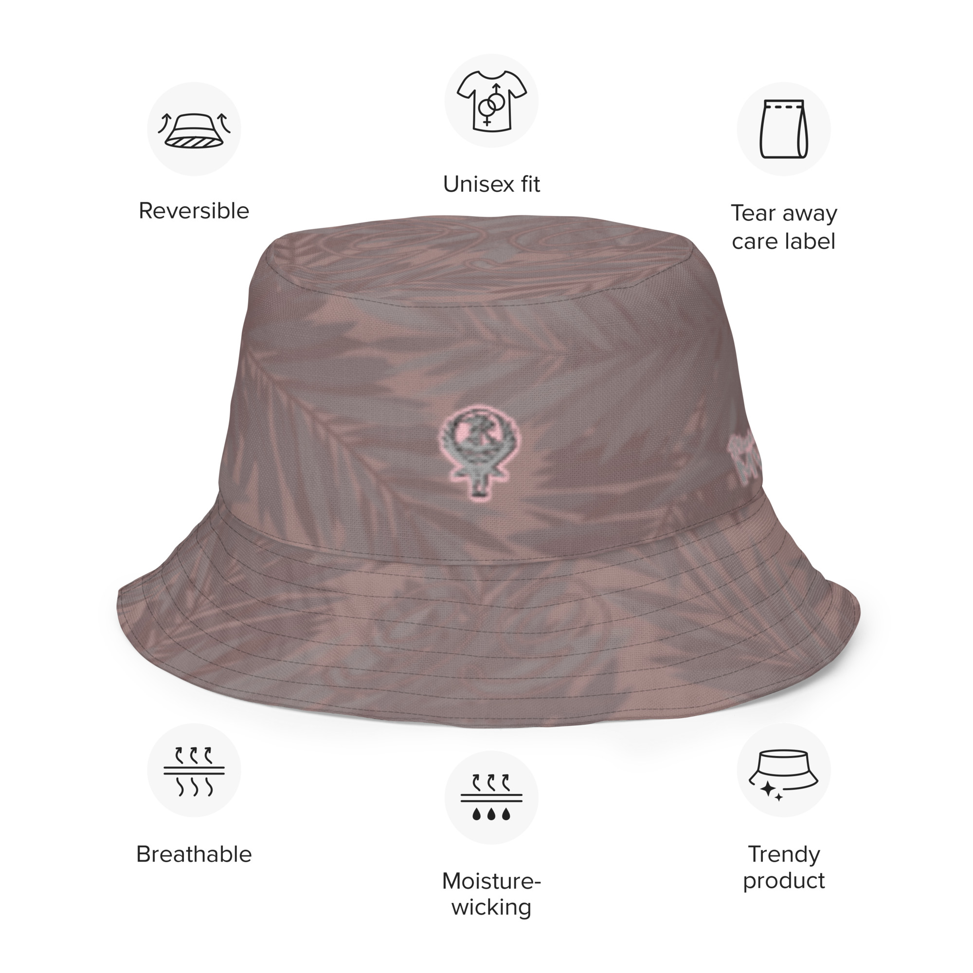 all over print reversible bucket hat white front outside 6495b396d73c8